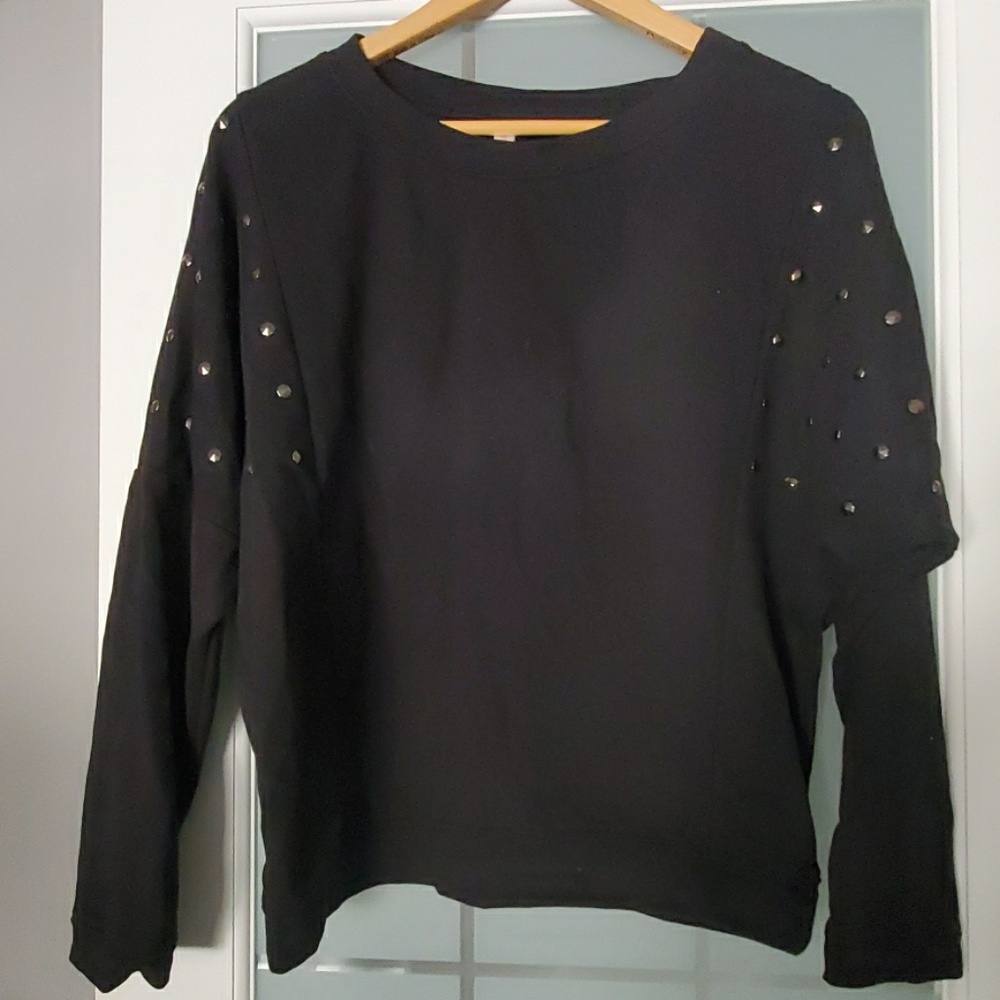 Black Studded Sweater